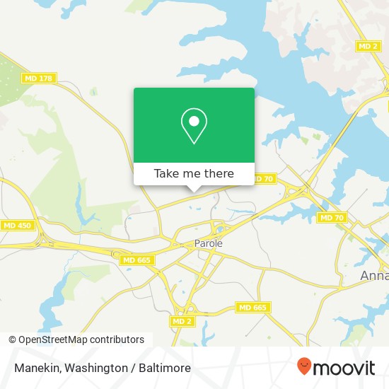 Mapa de Manekin, 820 Bestgate Rd
