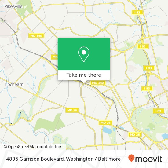4805 Garrison Boulevard, 4805 Garrison Blvd, Baltimore, MD 21215, USA map