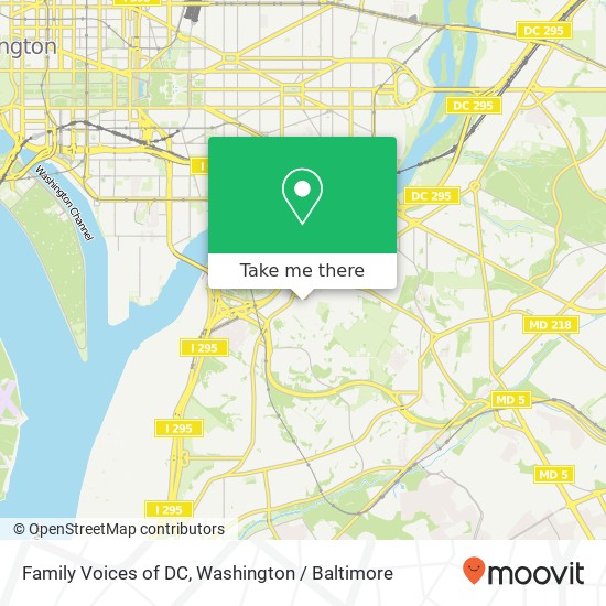 Family Voices of DC, 1258 Pleasant St SE map