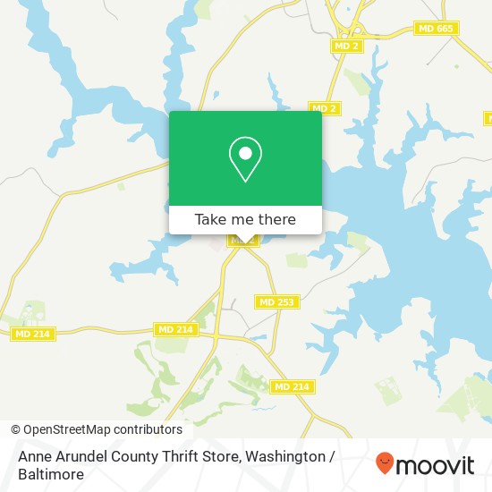 Anne Arundel County Thrift Store, 12 Mayo Rd map