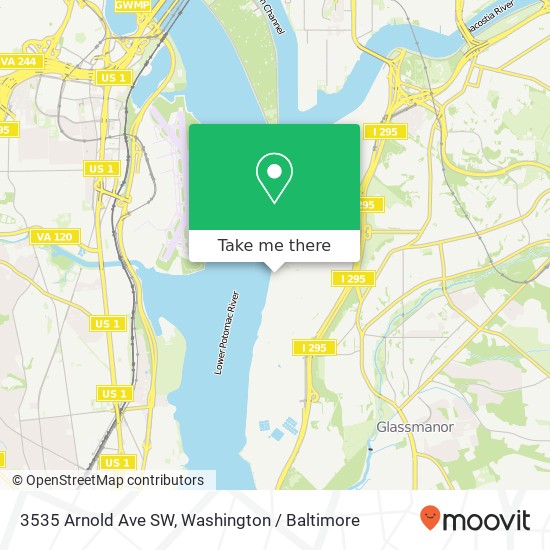 3535 Arnold Ave SW, Washington, DC 20032 map
