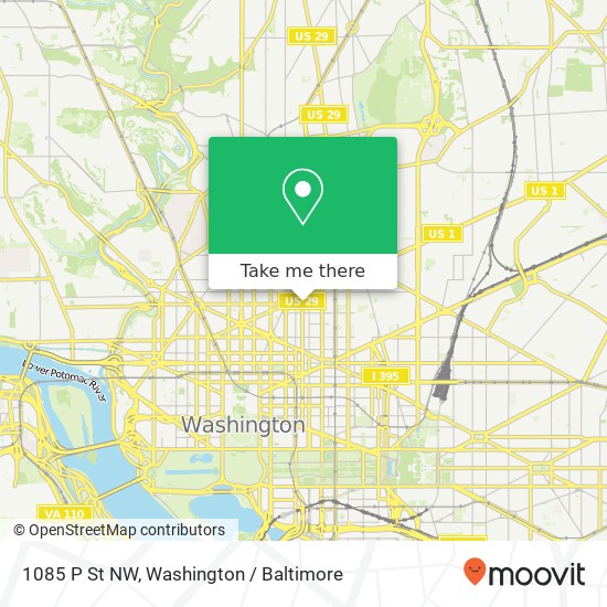 1085 P St NW, Washington, DC 20001 map