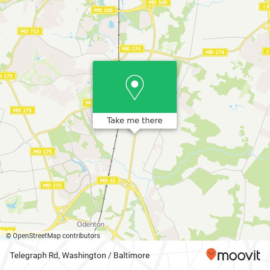 Mapa de Telegraph Rd, Severn, MD 21144