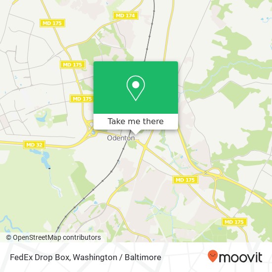 Mapa de FedEx Drop Box, 1360 Blair Dr