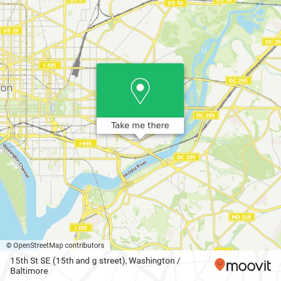 15th St SE (15th and g street), Washington, DC 20003 map