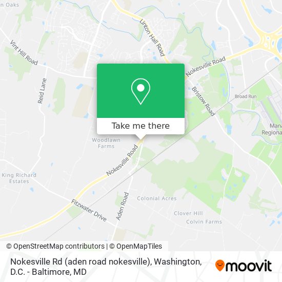 Mapa de Nokesville Rd (aden road nokesville)