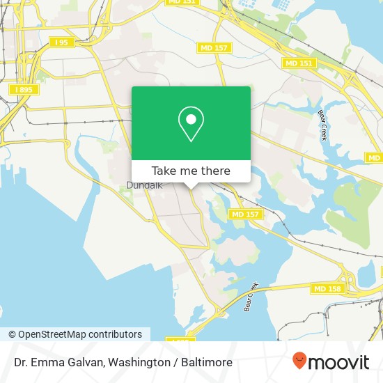 Mapa de Dr. Emma Galvan, 3001 Sollers Point Rd