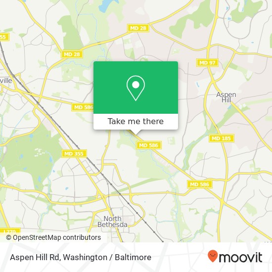 Mapa de Aspen Hill Rd, Rockville, MD 20853