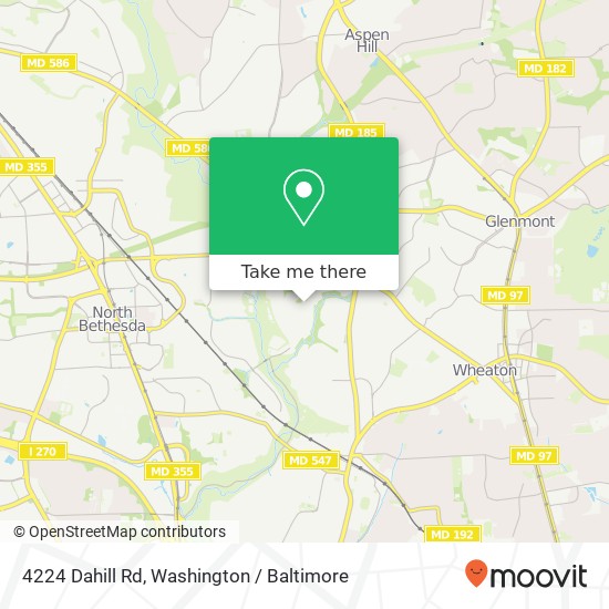 4224 Dahill Rd, Silver Spring, MD 20906 map