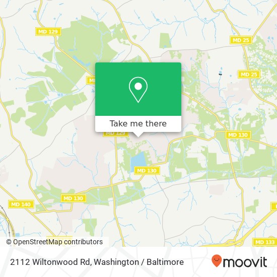 Mapa de 2112 Wiltonwood Rd, Stevenson, MD 21153