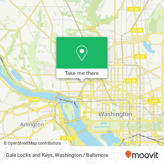 Gale Locks and Keys, 2621 P St NW map