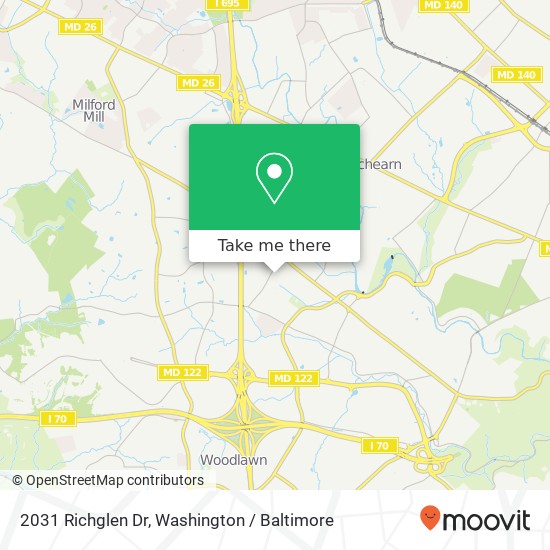 2031 Richglen Dr, Gwynn Oak, MD 21207 map