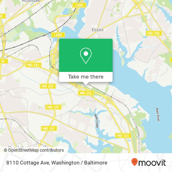 8110 Cottage Ave, Dundalk, MD 21222 map