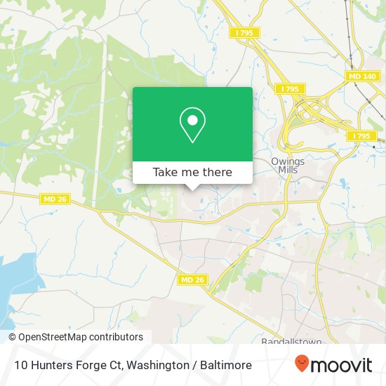 10 Hunters Forge Ct, Owings Mills (GARRISON), MD 21117 map