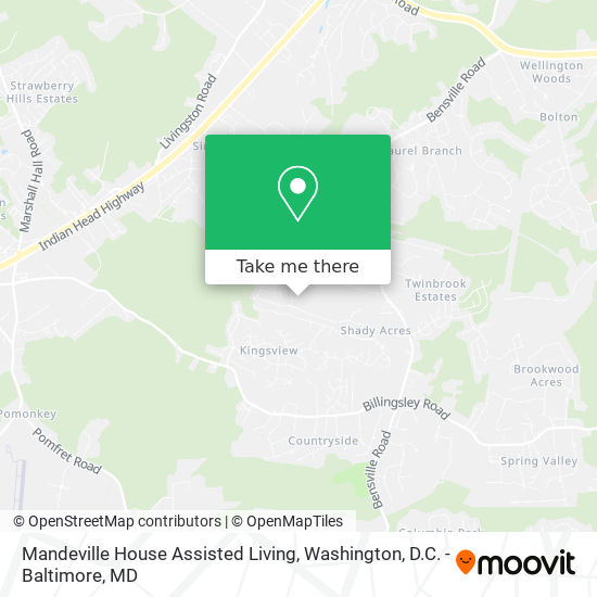 Mapa de Mandeville House Assisted Living