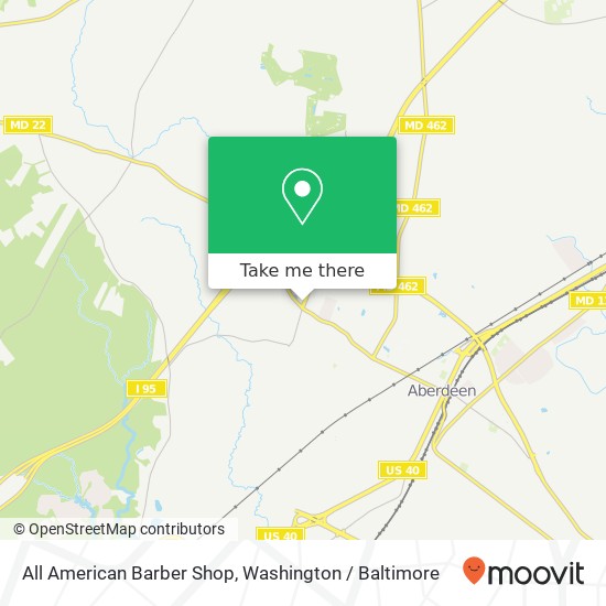 Mapa de All American Barber Shop, 1113 Beards Hill Rd