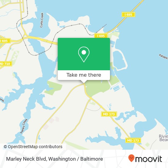 Marley Neck Blvd, Curtis Bay, MD 21226 map