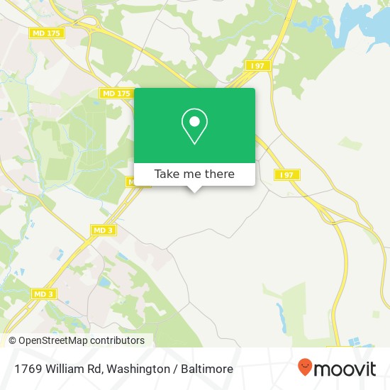 Mapa de 1769 William Rd, Millersville, MD 21108