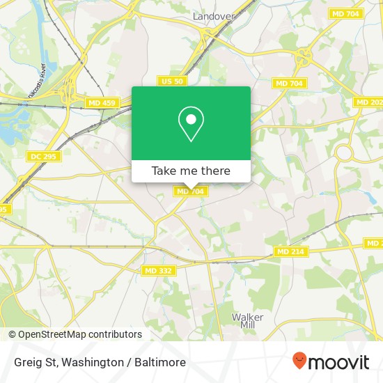 Greig St, Capitol Heights (CAPITOL HEIGHTS), MD 20743 map