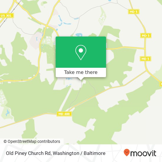 Old Piney Church Rd, Waldorf, MD 20602 map