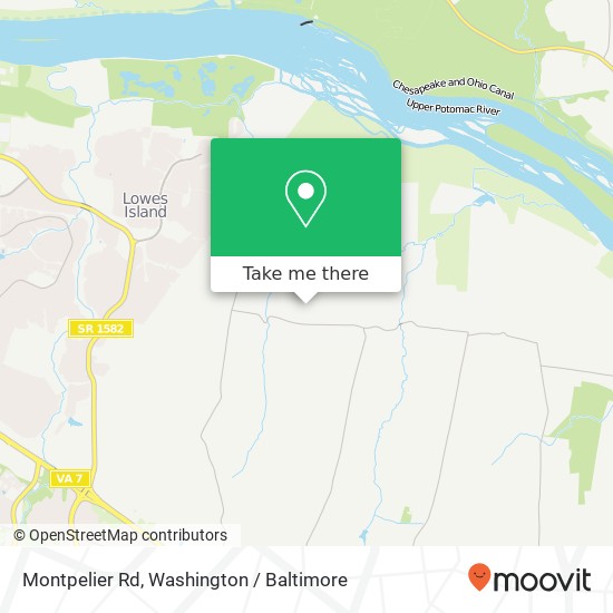 Mapa de Montpelier Rd, Great Falls, VA 22066