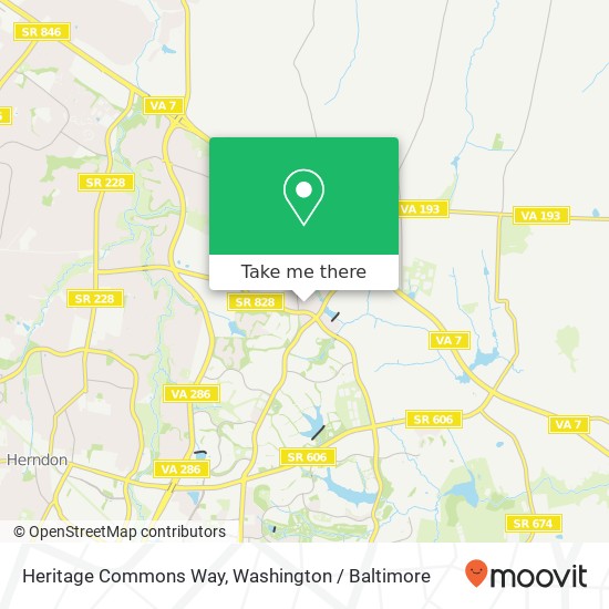 Heritage Commons Way, Reston (HERNDON), VA 20194 map