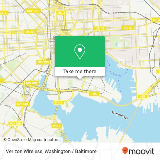 Mapa de Verizon Wireless, 845 E Fort Ave