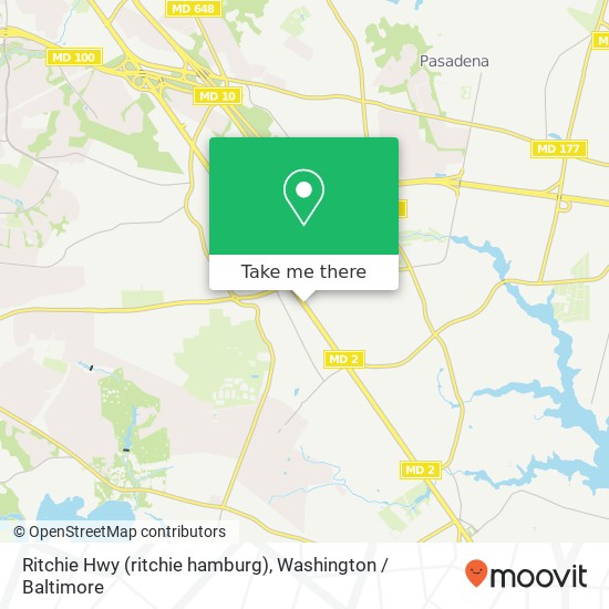 Mapa de Ritchie Hwy (ritchie hamburg), Pasadena, MD 21122