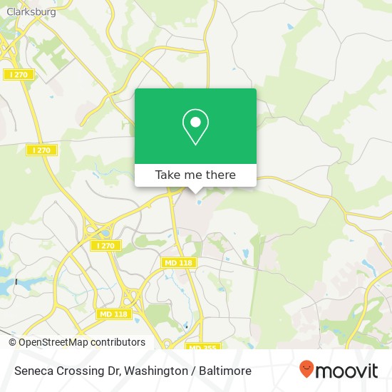 Mapa de Seneca Crossing Dr, Germantown, MD 20876