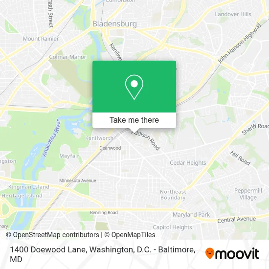 1400 Doewood Lane map