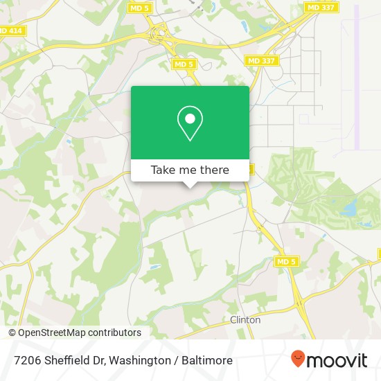 7206 Sheffield Dr, Temple Hills, MD 20748 map