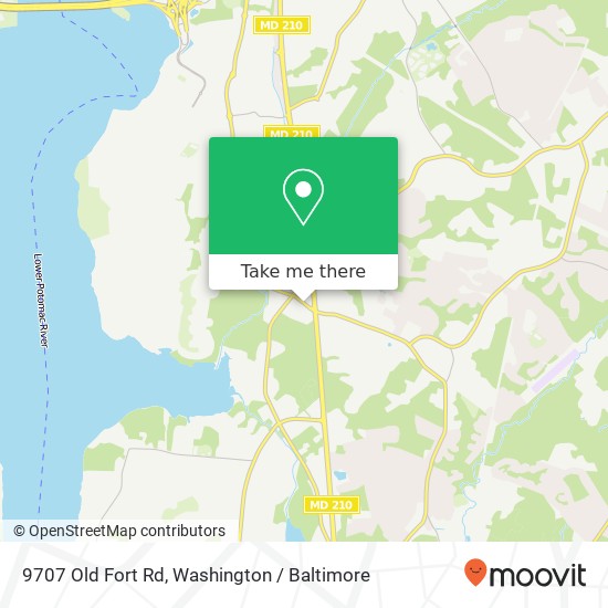 9707 Old Fort Rd, Fort Washington, MD 20744 map
