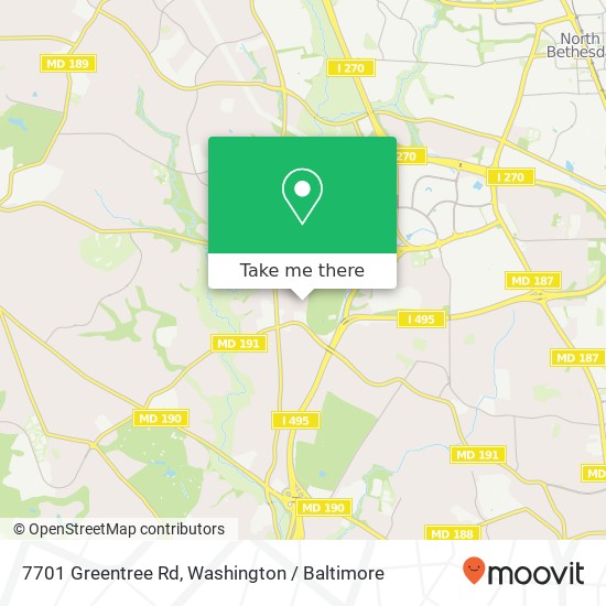 7701 Greentree Rd, Bethesda, MD 20817 map