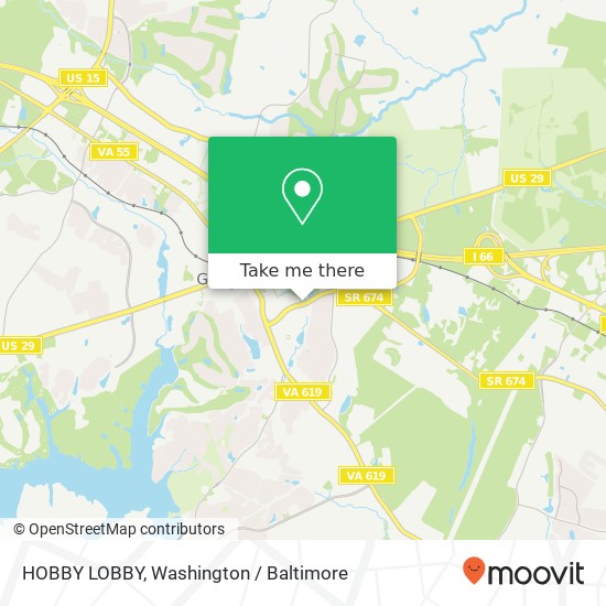 Mapa de HOBBY LOBBY, 5085 Wellington Rd