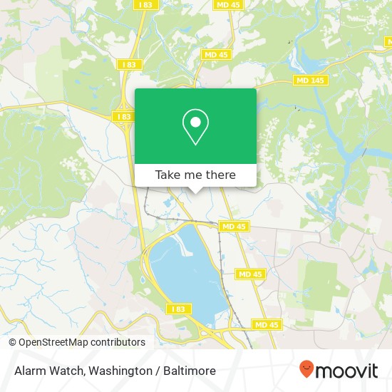 Mapa de Alarm Watch, 211 Cockeysville Rd