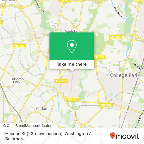 Hannon St (23rd ave hannon), Hyattsville, MD 20783 map