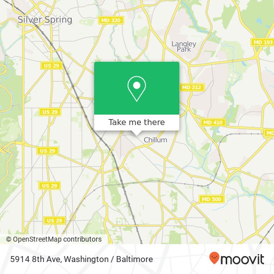 5914 8th Ave, Hyattsville, MD 20783 map