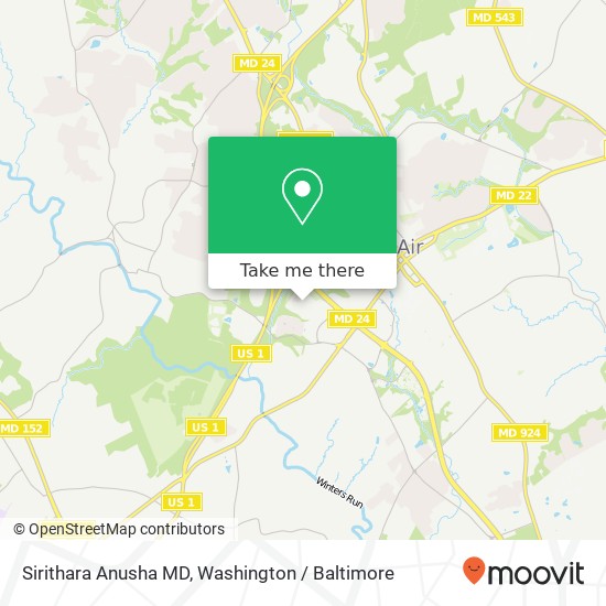 Mapa de Sirithara Anusha MD, 260 Gateway Dr