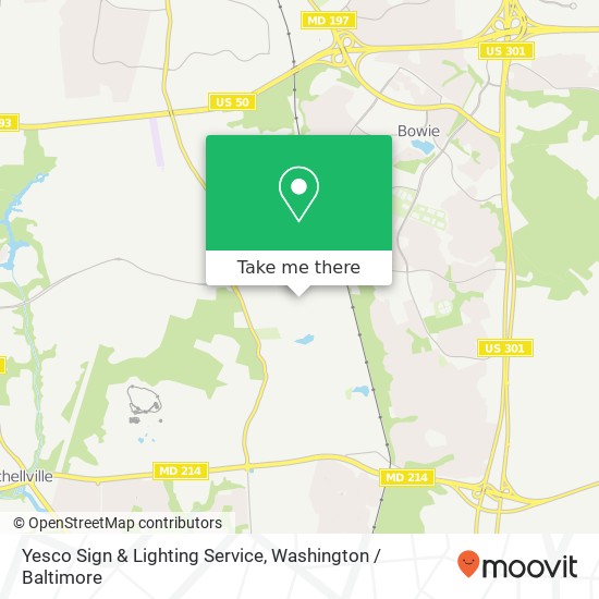 Yesco Sign & Lighting Service map