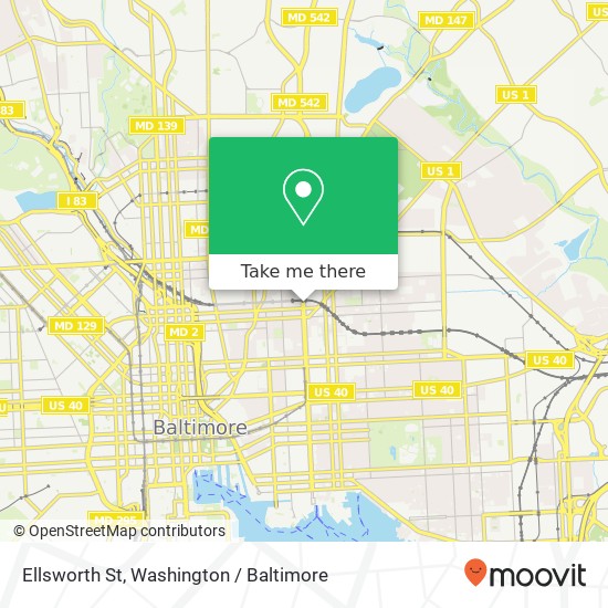 Ellsworth St, Baltimore, MD 21213 map