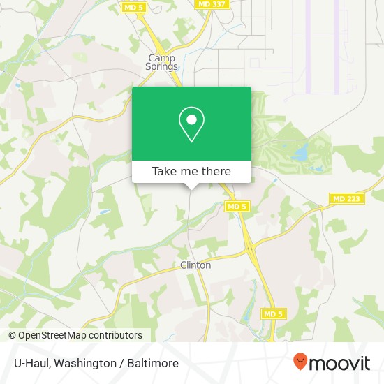 Mapa de U-Haul, 8014 Old Branch Ave