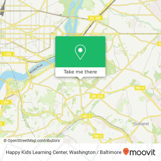 Mapa de Happy Kids Learning Center, 3233 Pennsylvania Ave SE