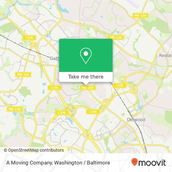 A Moving Company, 562 S Frederick Ave map