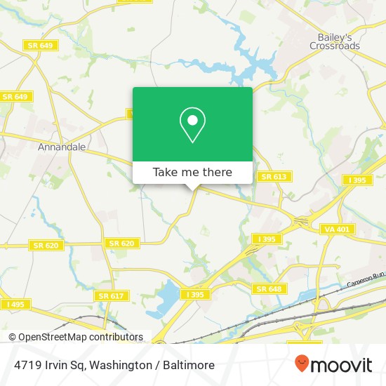 Mapa de 4719 Irvin Sq, Alexandria, VA 22312