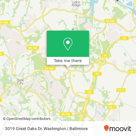 3019 Great Oaks Dr, Woodbridge, VA 22192 map