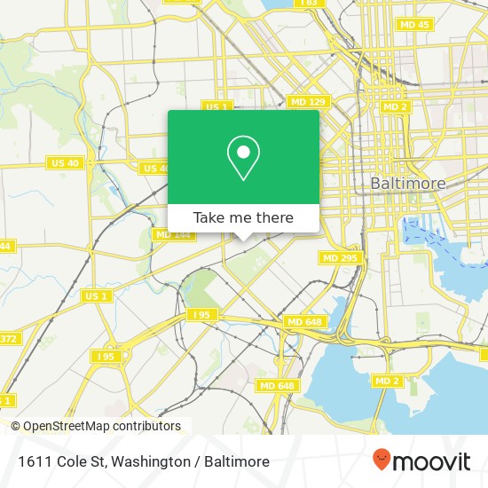 1611 Cole St, Baltimore, MD 21223 map