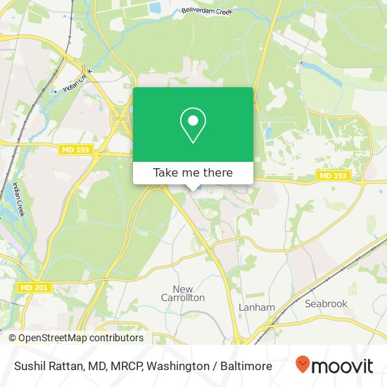 Sushil Rattan, MD, MRCP, 7305 Hanover Pkwy map