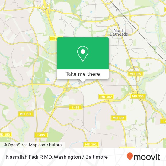 Mapa de Nasrallah Fadi P, MD, 6410 Rockledge Dr