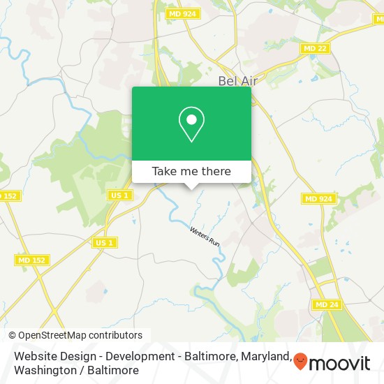 Mapa de Website Design - Development - Baltimore, Maryland, 711 Grady Ln