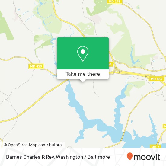 Mapa de Barnes Charles R Rev, 956 Shadewater Way